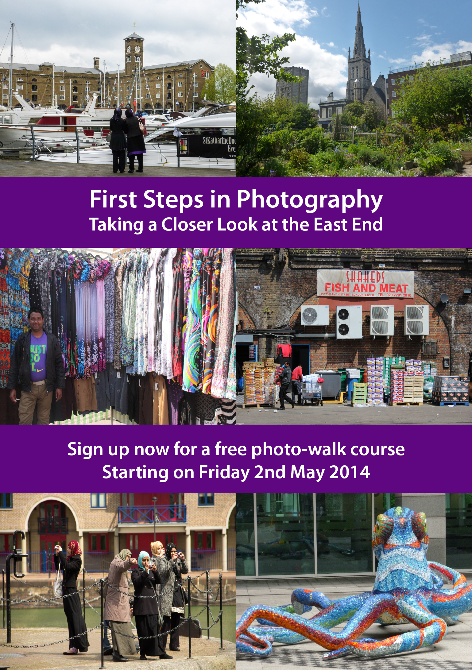 First Steps in Photogrpahy May-Jul 2014 flyer front